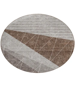 Addison Chantille ACN706 Gray 8 ft. x 8 ft. Round Rug