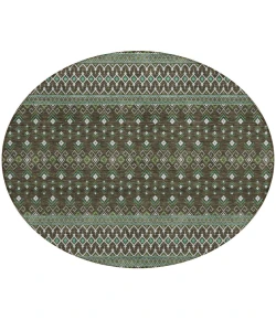 Addison Chantille ACN708 Brown 8 ft. x 8 ft. Round Rug