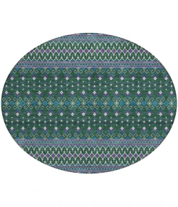 Addison Chantille ACN708 Green 8 ft. x 8 ft. Round Rug