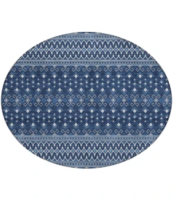 Addison Chantille ACN708 Navy 8 ft. x 8 ft. Round Rug