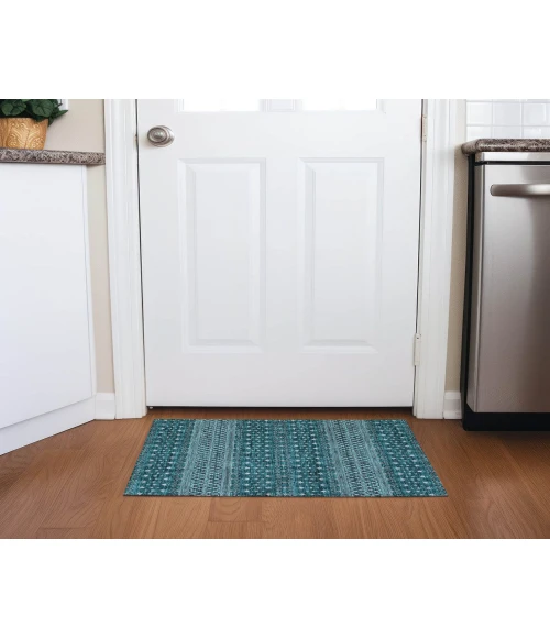 Chantille ACN708 Teal 1'8" x 2'6" Rug