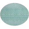 Addison Chantille ACN709 Aqua 8 ft. x 8 ft. Round Rug