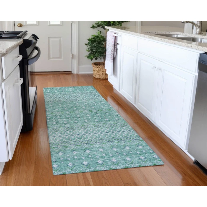 Chantille ACN709 Aqua 2'3" x 7'6" Rug