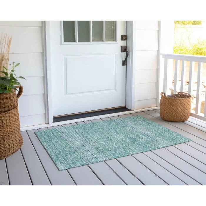 Chantille ACN709 Aqua 1'8" x 2'6" Rug