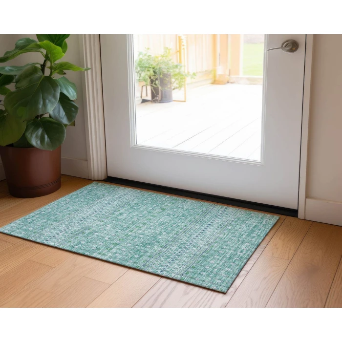 Chantille ACN709 Aqua 1'8" x 2'6" Rug