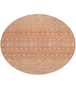 Addison Chantille ACN709 Salmon 8 ft. x 8 ft. Round Rug