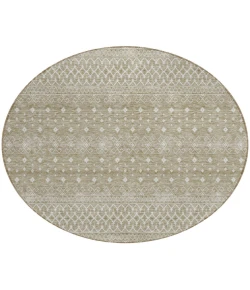Addison Chantille ACN709 Taupe 8 ft. x 8 ft. Round Rug