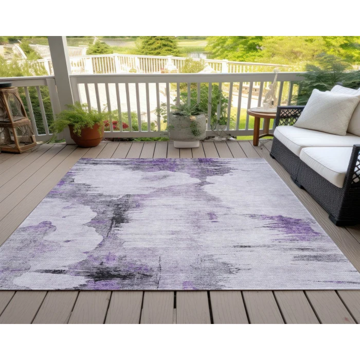 Chantille ACN710 Purple 3' x 5' Rug