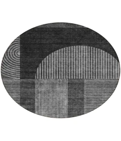 Addison Chantille ACN711 Charcoal 8 ft. x 8 ft. Round Rug