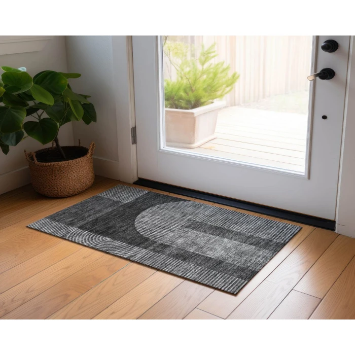 Chantille ACN711 Charcoal 1'8" x 2'6" Rug