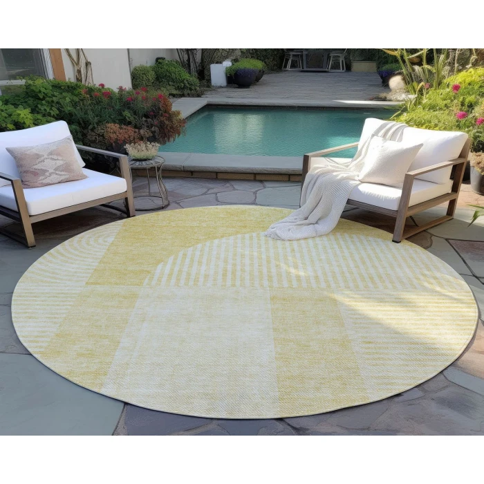 Chantille ACN711 Gold 8' x 8' Rug
