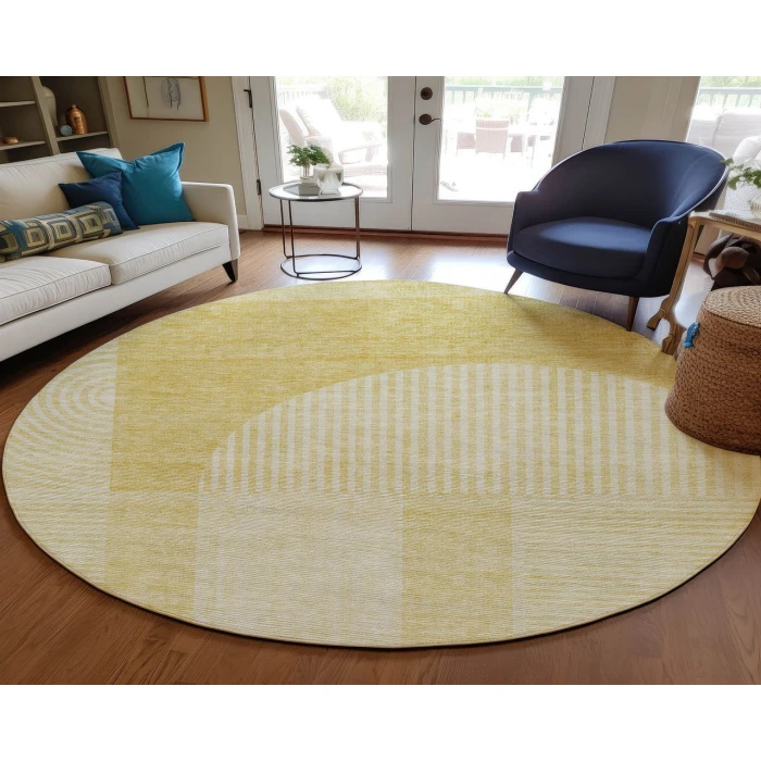 Chantille ACN711 Gold 8' x 8' Rug