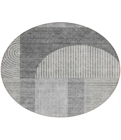Addison Chantille ACN711 Gray 8 ft. x 8 ft. Round Rug