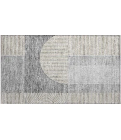 Addison Chantille ACN711 Silver 1 ft. 8 in. x 2 ft. 6 in. Rectangle Rug
