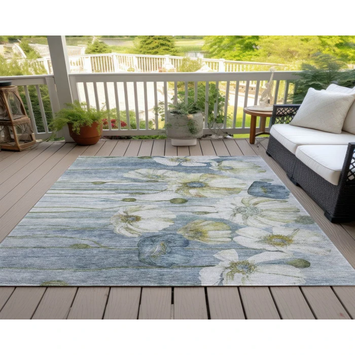 Chantille ACN712 Blue 2'6" x 3'10" Rug