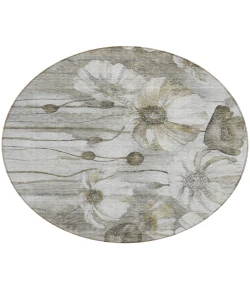 Addison Chantille ACN712 Taupe 8 ft. x 8 ft. Round Rug