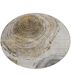 Addison Chantille ACN713 Taupe 8 ft. x 8 ft. Round Rug