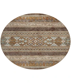 Addison Chantille ACN714 Chocolate 8 ft. x 8 ft. Round Rug