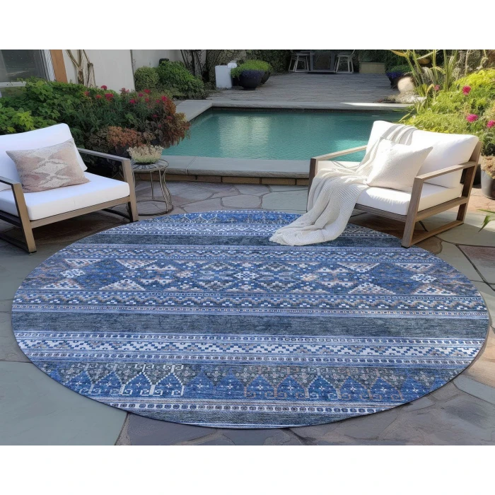 Chantille ACN714 Navy 8' x 8' Rug
