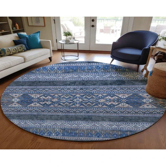 Chantille ACN714 Navy 8' x 8' Rug