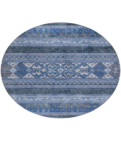 Addison Chantille ACN714 Navy 8 ft. x 8 ft. Round Rug