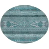 Addison Chantille ACN714 Teal 8 ft. x 8 ft. Round Rug