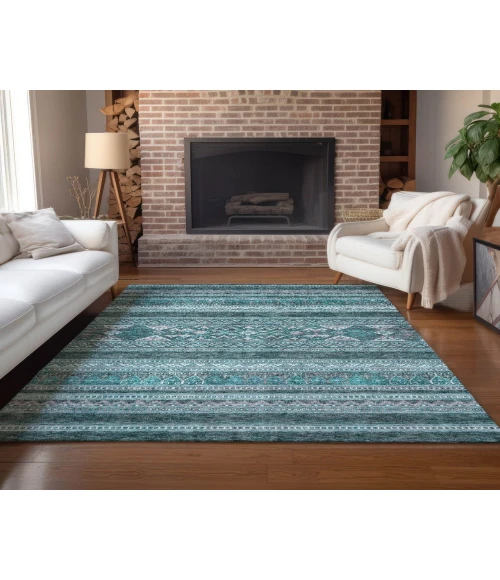 Chantille ACN714 Teal 3' x 5' Rug