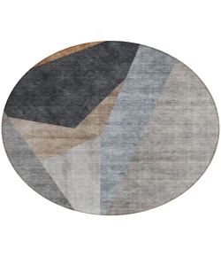 Addison Chantille ACN715 Taupe 8 ft. x 8 ft. Round Rug