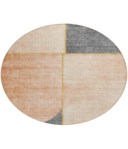 Addison Chantille ACN717 Coral 8 ft. x 8 ft. Round Rug