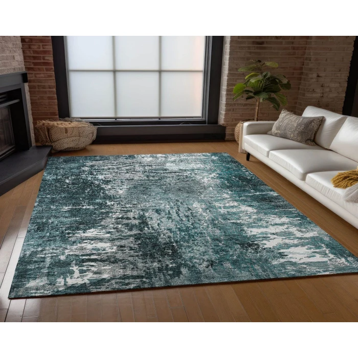Chantille ACN718 Teal 2'6" x 3'10" Rug