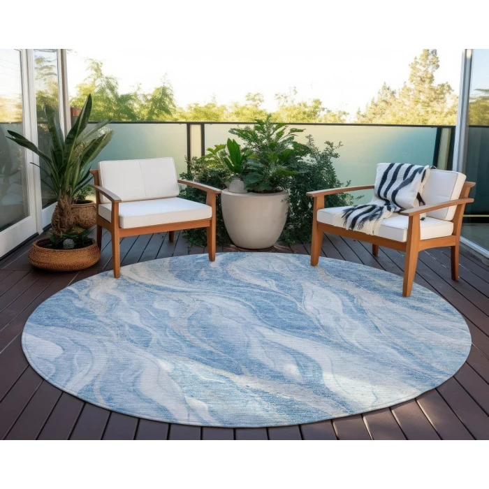 Chantille ACN720 Blue 8' x 8' Rug