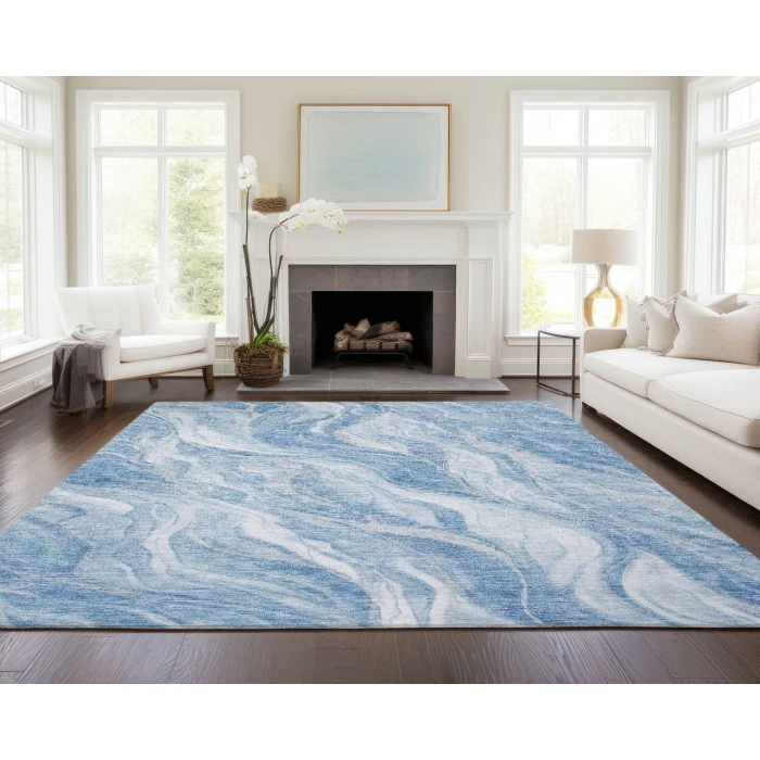 Chantille ACN720 Blue 5' x 7'6" Rug