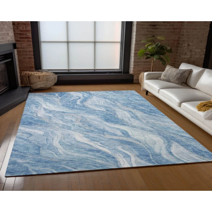 Chantille ACN720 Blue 5' x 7'6" Rug