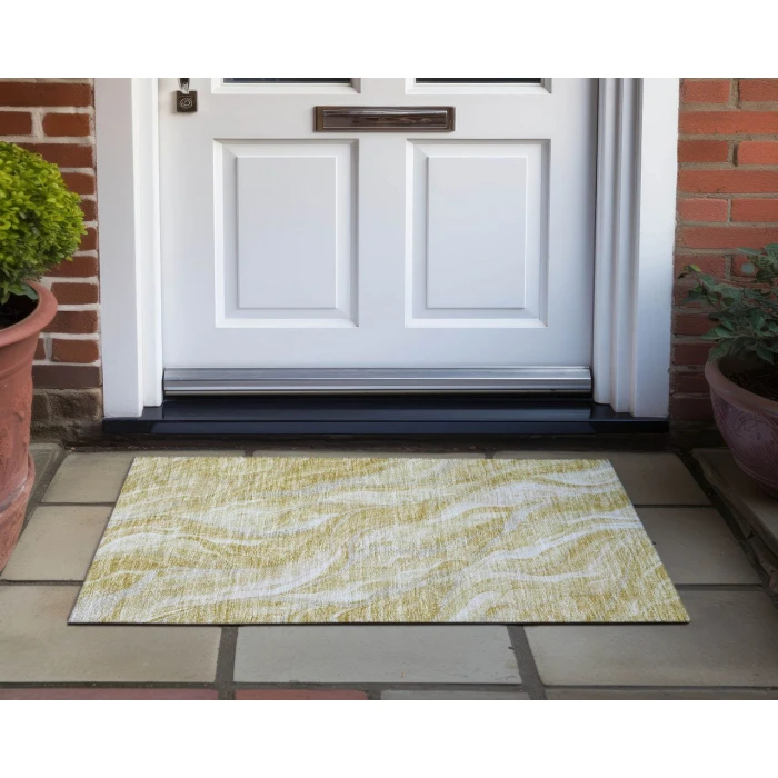 Chantille ACN720 Gold 1'8" x 2'6" Rug