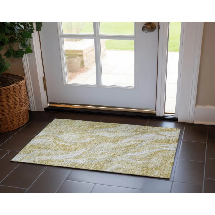 Chantille ACN720 Gold 1'8" x 2'6" Rug