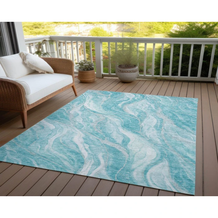 Chantille ACN720 Teal 2'6" x 3'10" Rug