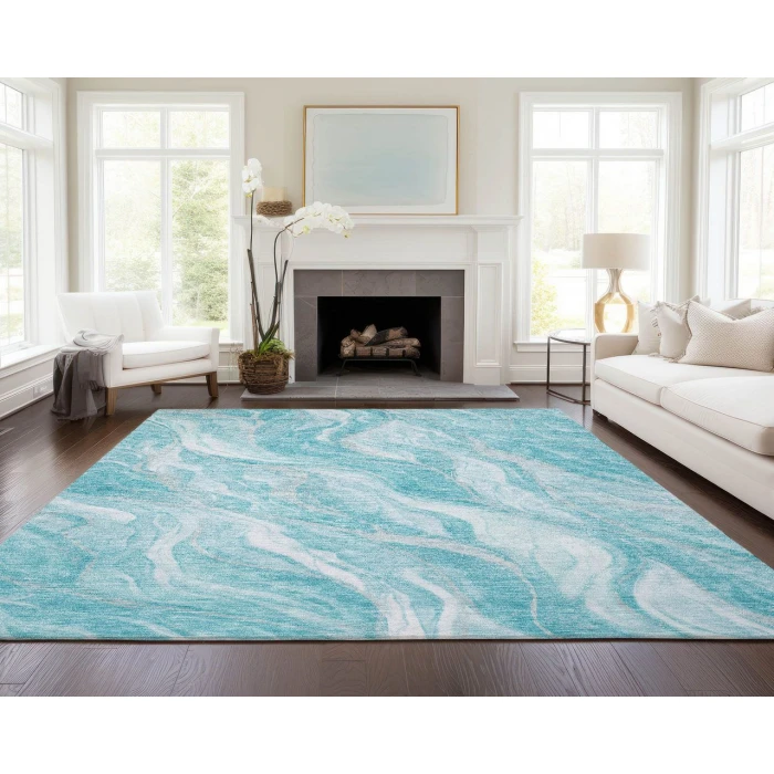 Chantille ACN720 Teal 2'6" x 3'10" Rug