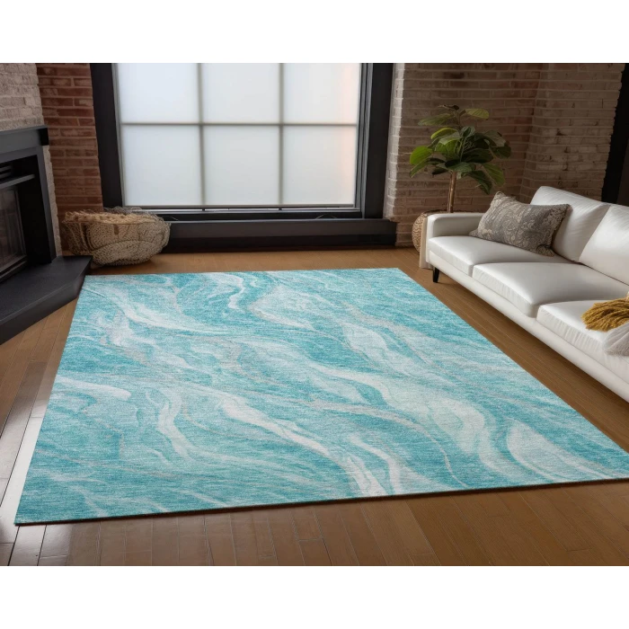 Chantille ACN720 Teal 2'6" x 3'10" Rug