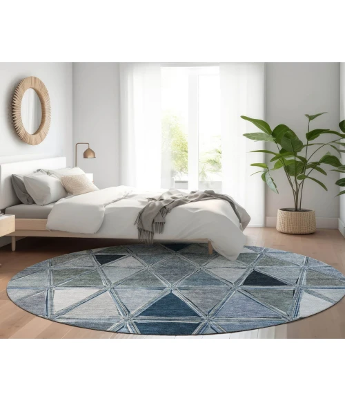 Chantille ACN722 Blue 8' x 8' Rug