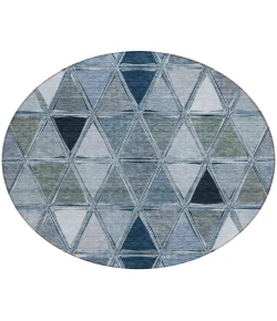 Addison Chantille ACN722 Blue 8 ft. x 8 ft. Round Rug