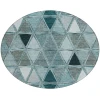 Addison Chantille ACN722 Teal 8 ft. x 8 ft. Round Rug