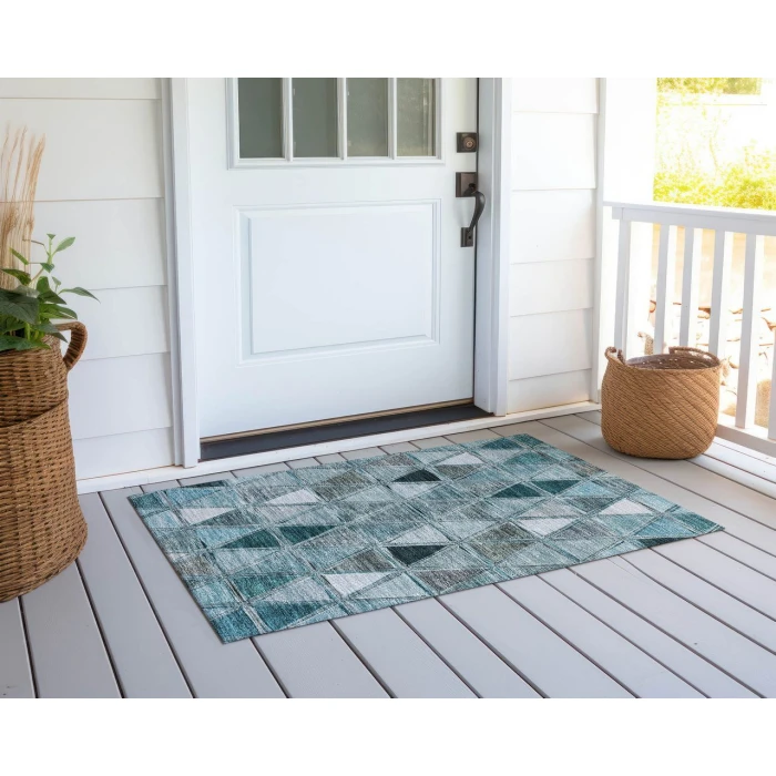 Chantille ACN722 Teal 1'8" x 2'6" Rug