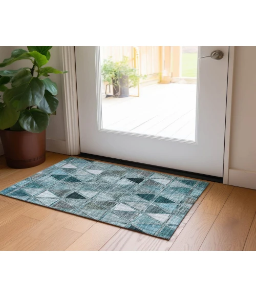 Chantille ACN722 Teal 1'8" x 2'6" Rug
