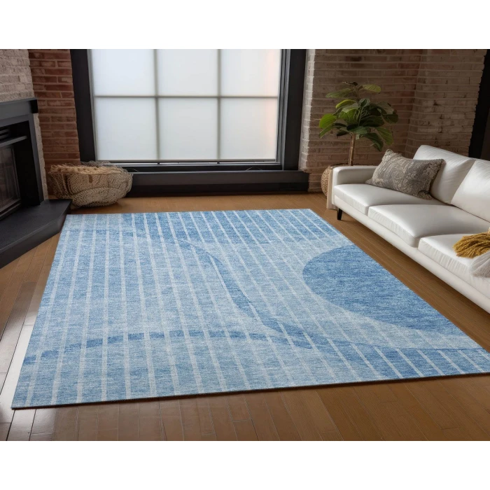 Chantille ACN723 Blue 3' x 5' Rug