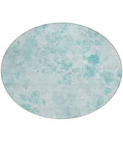 Addison Chantille ACN724 Aqua 8 ft. x 8 ft. Round Rug