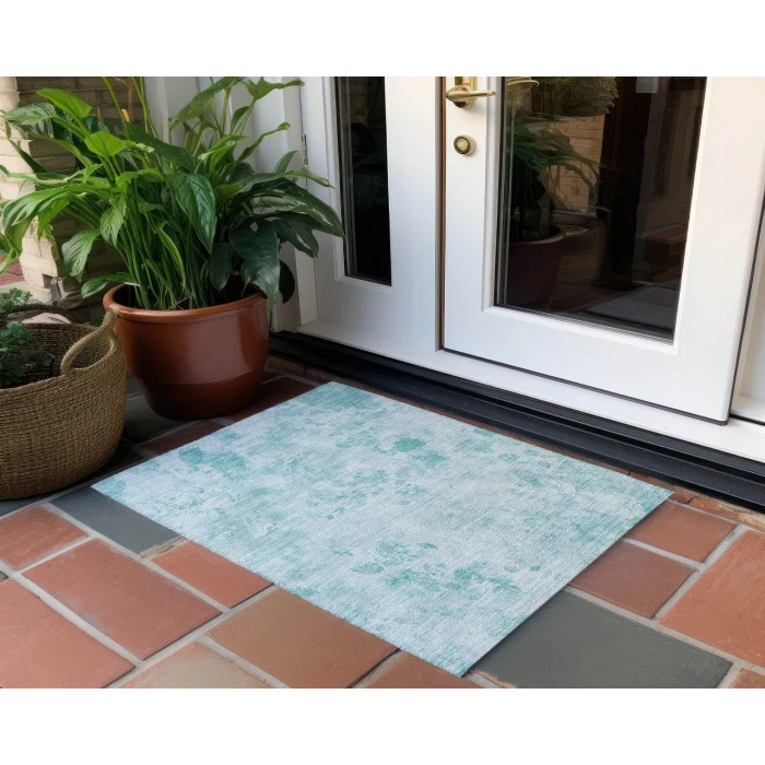 Chantille ACN724 Aqua 1'8" x 2'6" Rug