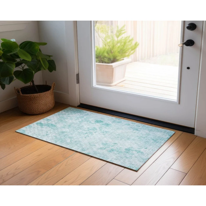Chantille ACN724 Aqua 1'8" x 2'6" Rug