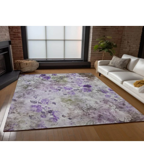 Chantille ACN724 Purple 3' x 5' Rug