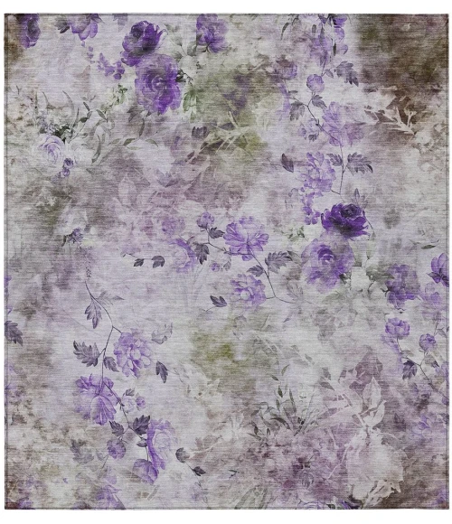 Chantille ACN724 Purple 3' x 5' Rug