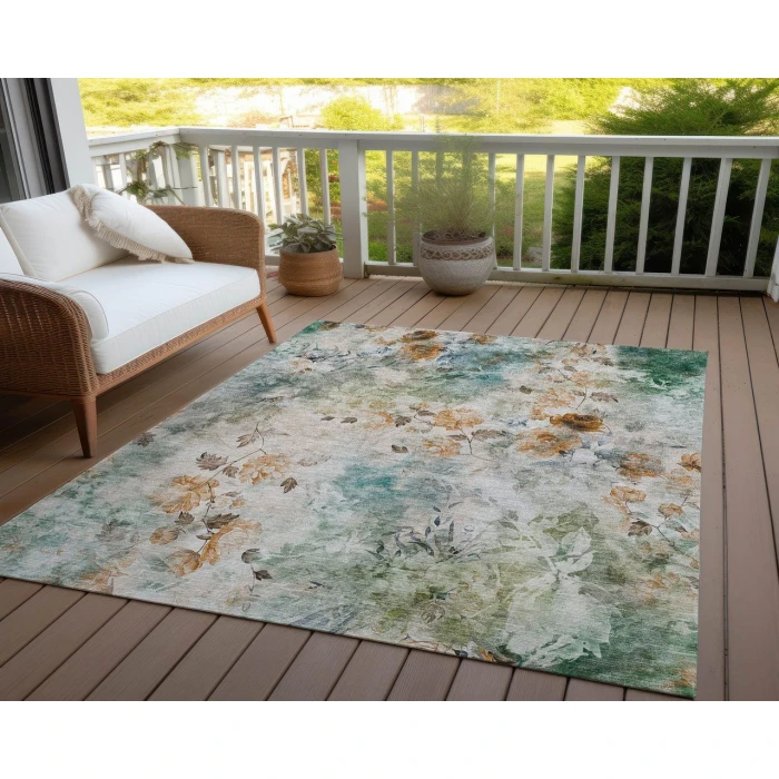 Chantille ACN724 Teal 5' x 7'6" Rug
